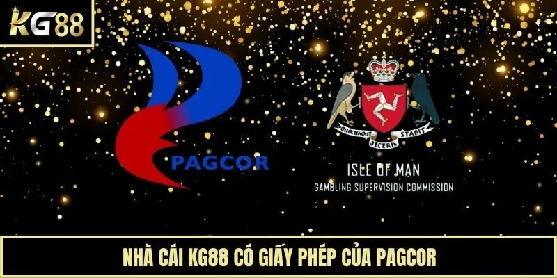 Nhà cái KG88 có giấy phép của PAGCOR